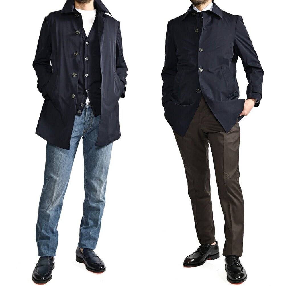 SALE｜BARBA ストレッチナイロン ステンカラーコート / SPOLVERINO