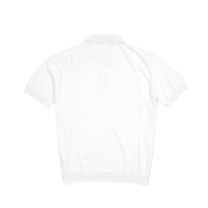 26SS CIRCOLO 1901 コットン100% 半袖ニットポロシャツ ホワイト(bianco) XS | GUARDAROBA MILANO OFFICIAL STORE