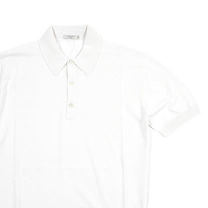26SS CIRCOLO 1901 コットン100% 半袖ニットポロシャツ ホワイト(bianco) XS | GUARDAROBA MILANO OFFICIAL STORE