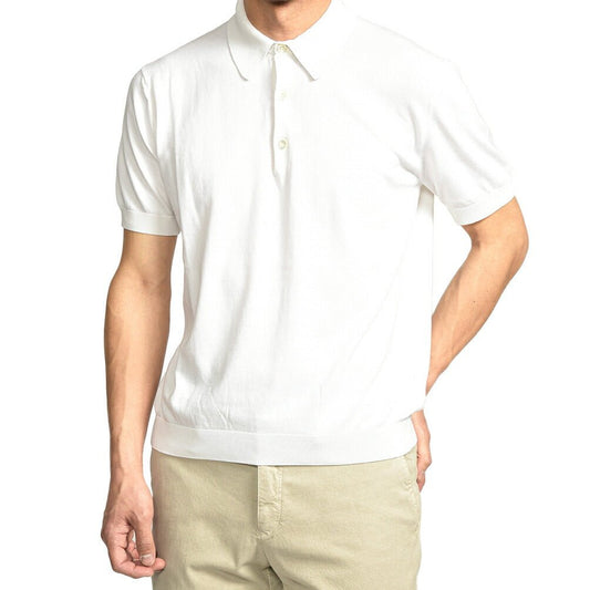 26SS CIRCOLO 1901 コットン100% 半袖ニットポロシャツ ホワイト(bianco) XS | GUARDAROBA MILANO OFFICIAL STORE