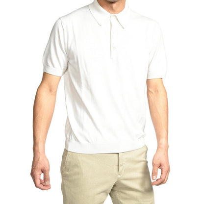 26SS CIRCOLO 1901 コットン100% 半袖ニットポロシャツ ホワイト(bianco) XS | GUARDAROBA MILANO OFFICIAL STORE