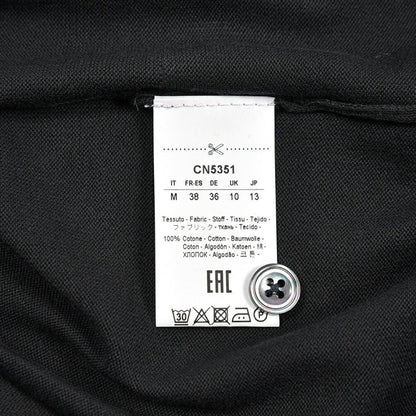26SS CIRCOLO 1901 コットン100% 半袖ニットポロシャツ ブラック(nero) XS | GUARDAROBA MILANO OFFICIAL STORE