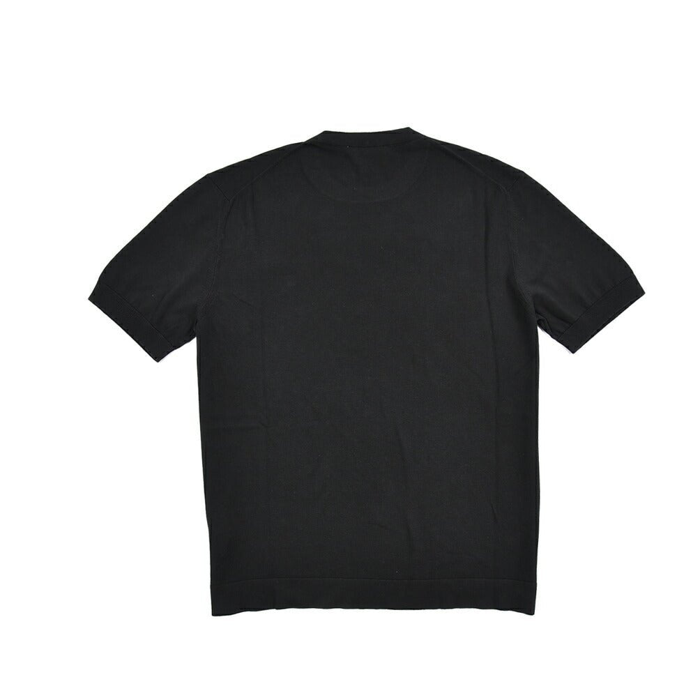 26SS CIRCOLO 1901 コットン100% 半袖ニットTシャツ ブラック XS | GUARDAROBA MILANO OFFICIAL STORE