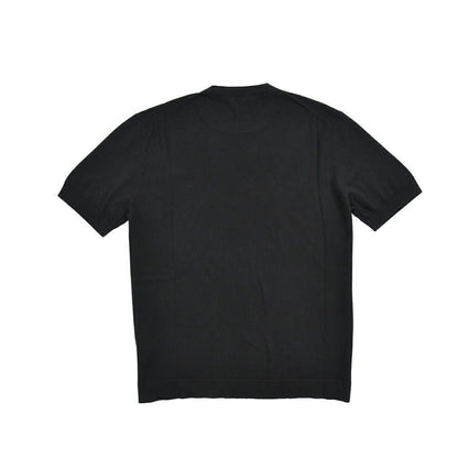 26SS CIRCOLO 1901 コットン100% 半袖ニットTシャツ ブラック XS | GUARDAROBA MILANO OFFICIAL STORE