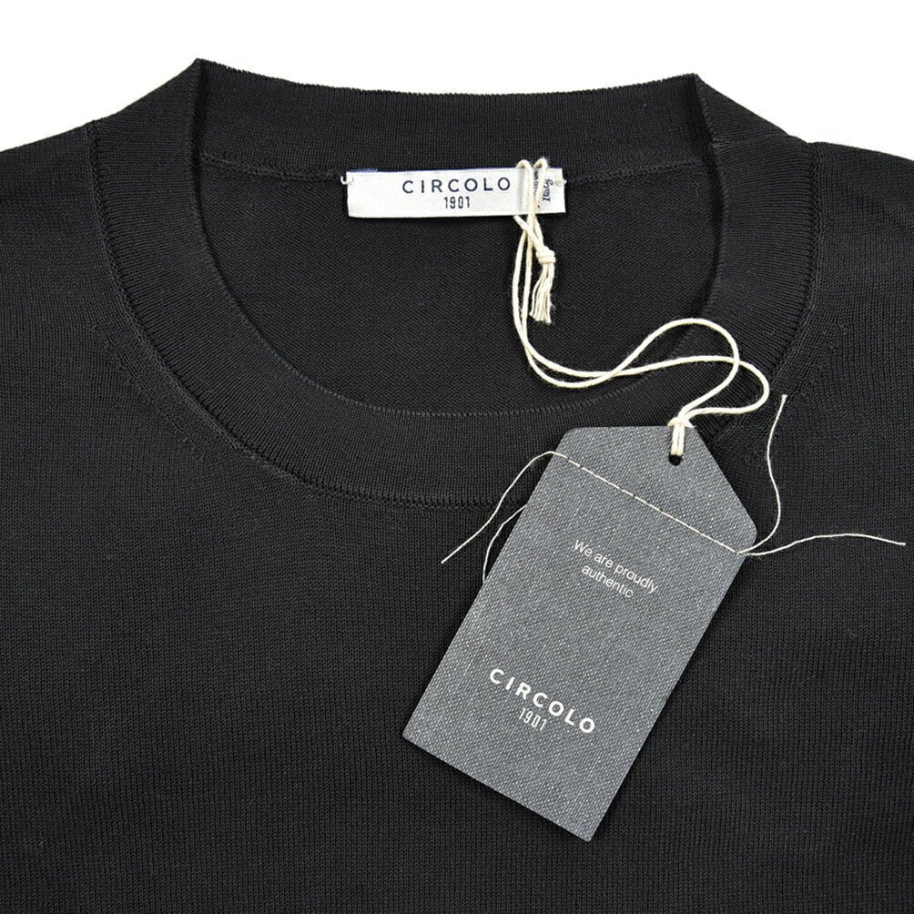 【新品未使用】チルコロ(CIRCOLO 1901)コットンニットTシャツ CIRCOLO 1901 チルコロ / コットン100% 半袖ニットTシャツ / 26SS