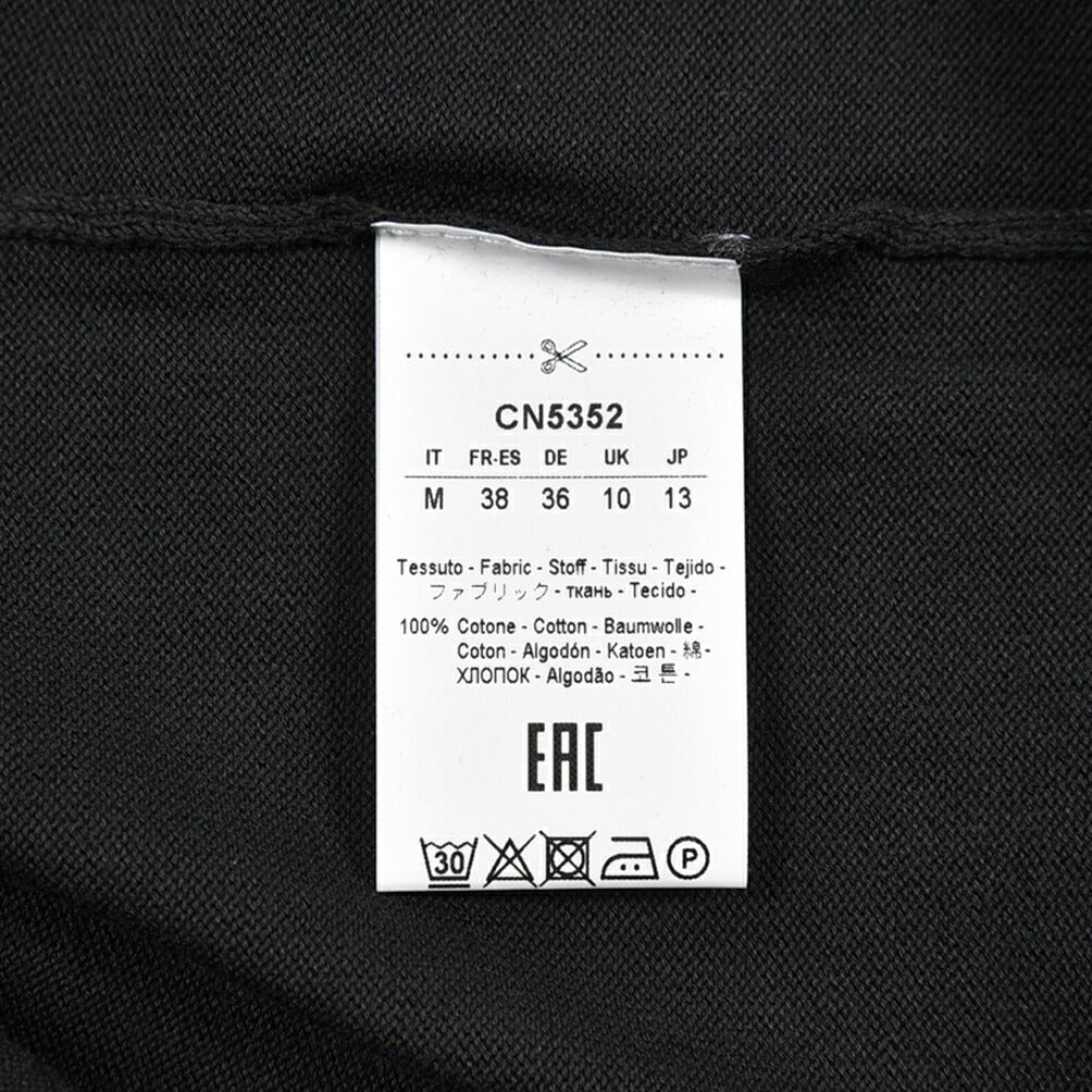 26SS CIRCOLO 1901 コットン100% 半袖ニットTシャツ ブラック XS | GUARDAROBA MILANO OFFICIAL STORE