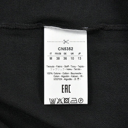 26SS CIRCOLO 1901 コットン100% 半袖ニットTシャツ ブラック XS | GUARDAROBA MILANO OFFICIAL STORE