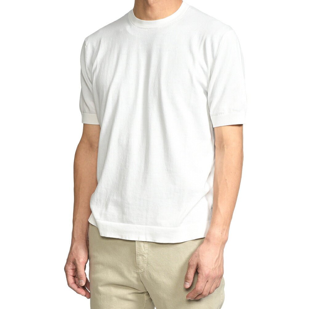 【新品未使用】チルコロ(CIRCOLO 1901)コットンニットTシャツ CIRCOLO 1901 チルコロ / コットン100% 半袖ニットTシャツ / 26SS