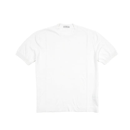 26SS CIRCOLO 1901 コットン100% 半袖ニットTシャツ ホワイト XS | GUARDAROBA MILANO OFFICIAL STORE
