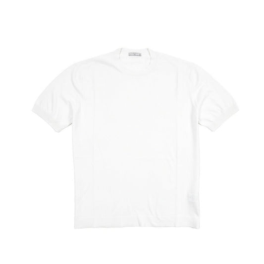 26SS CIRCOLO 1901 コットン100% 半袖ニットTシャツ ホワイト XS | GUARDAROBA MILANO OFFICIAL STORE