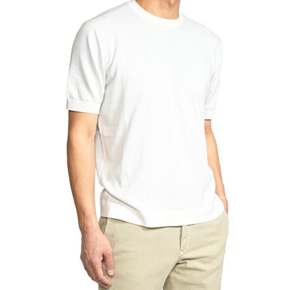 26SS CIRCOLO 1901 コットン100% 半袖ニットTシャツ ホワイト XS | GUARDAROBA MILANO OFFICIAL STORE