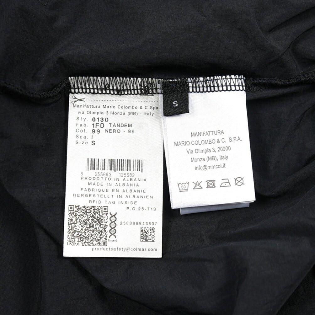 26SS COLMAR ナイロン100% ジップアップブルゾン / COLMAR ORIGINALS ブラック 46 | GUARDAROBA MILANO OFFICIAL STORE