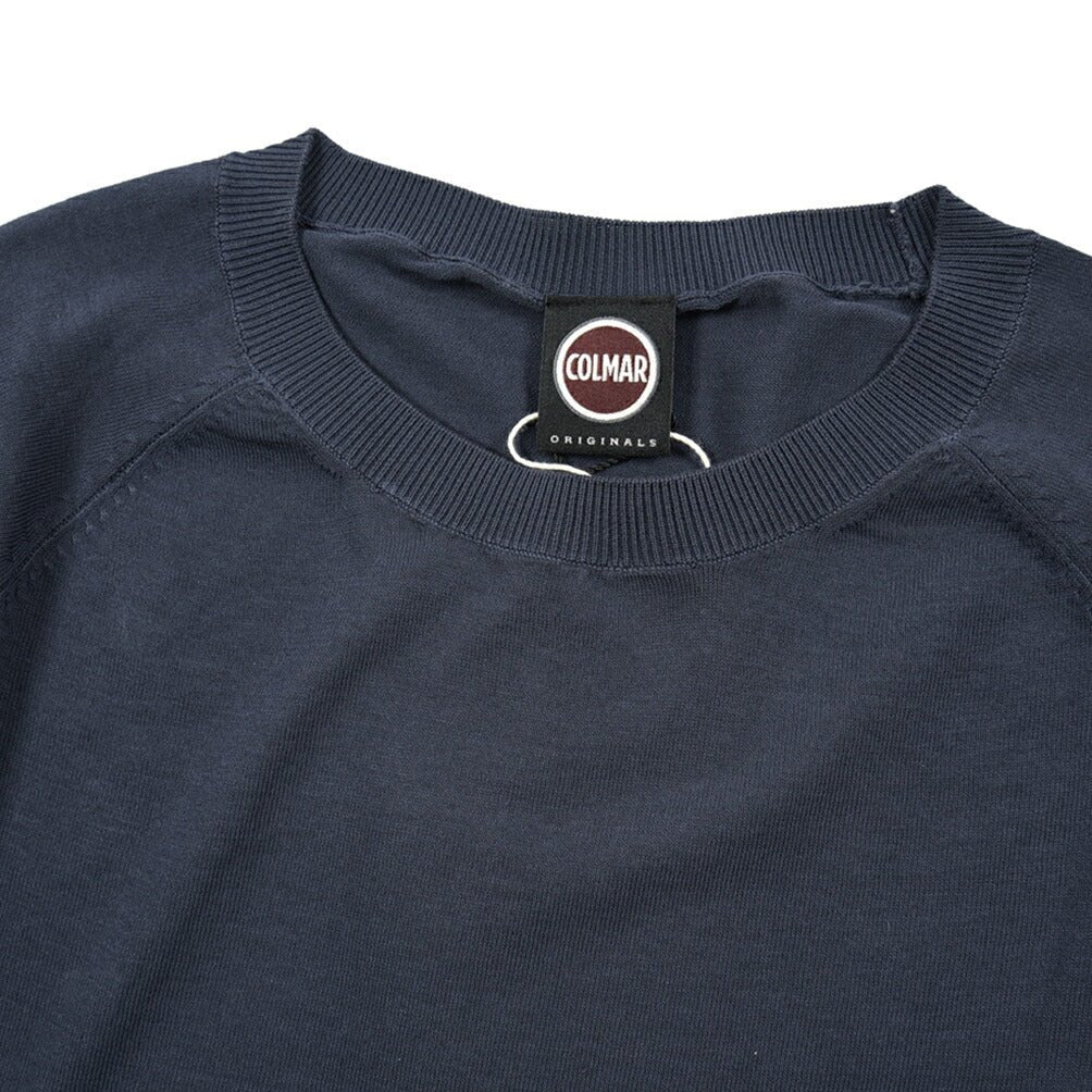 26SS COLMAR コットン100% サマーニットセーター レギュラーフィット / COLMAR ORIGINALS ネイビー(NAVY) 46 | GUARDAROBA MILANO OFFICIAL STORE