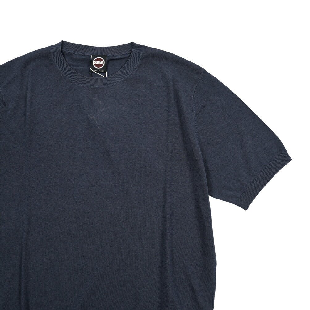 26SS COLMAR コットン100% サマーニットセーター レギュラーフィット / COLMAR ORIGINALS ネイビー(NAVY) 46 | GUARDAROBA MILANO OFFICIAL STORE