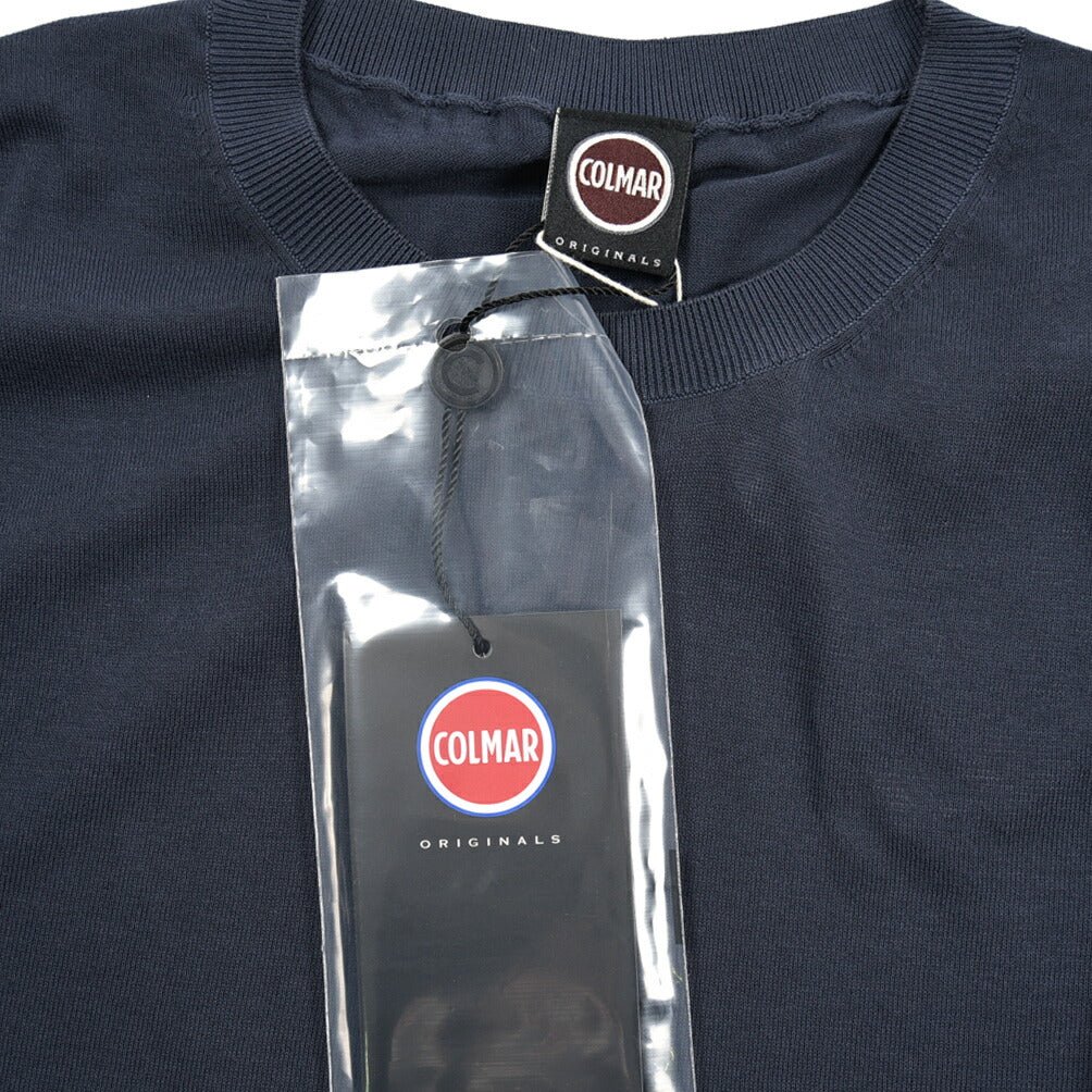 26SS COLMAR コットン100% サマーニットセーター レギュラーフィット / COLMAR ORIGINALS ネイビー(NAVY) 46 | GUARDAROBA MILANO OFFICIAL STORE