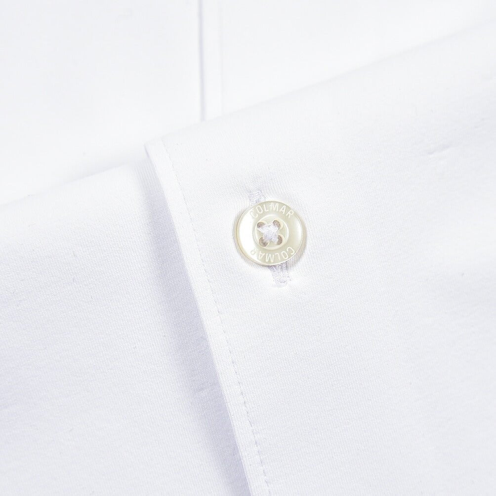 26SS COLMAR ストレッチナイロン レギュラーカラーシャツ / COLMAR ORIGINALS ホワイト 46 | GUARDAROBA MILANO OFFICIAL STORE