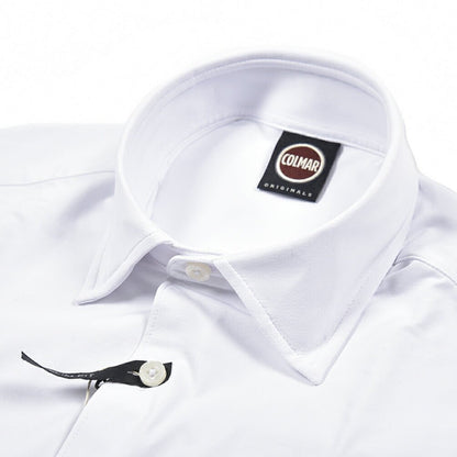 26SS COLMAR ストレッチナイロン レギュラーカラーシャツ / COLMAR ORIGINALS ホワイト 46 | GUARDAROBA MILANO OFFICIAL STORE
