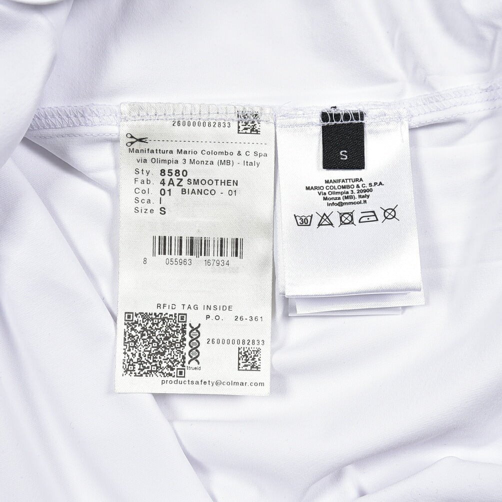 26SS COLMAR ストレッチナイロン レギュラーカラーシャツ / COLMAR ORIGINALS ホワイト 46 | GUARDAROBA MILANO OFFICIAL STORE