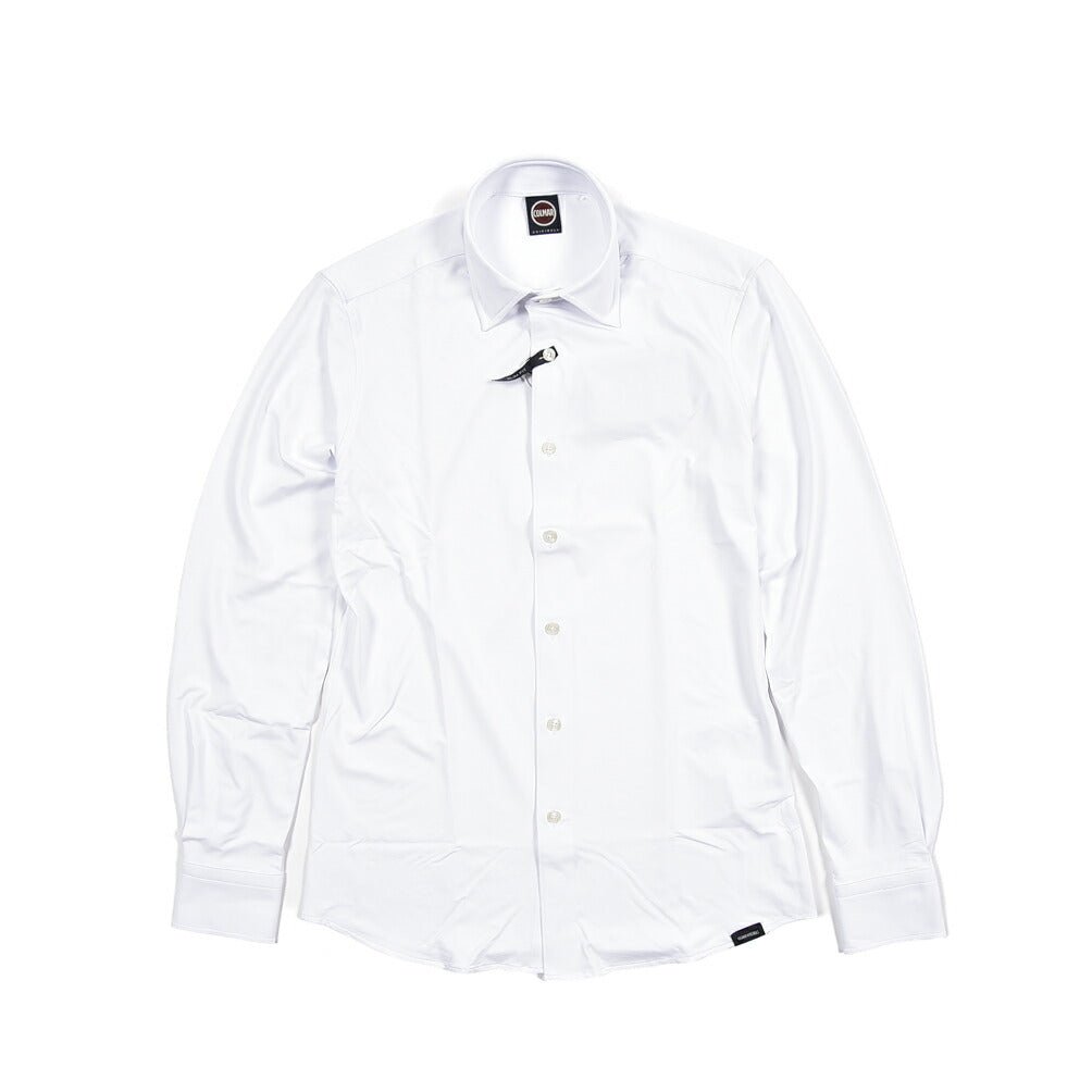 26SS COLMAR ストレッチナイロン レギュラーカラーシャツ / COLMAR ORIGINALS ホワイト 46 | GUARDAROBA MILANO OFFICIAL STORE