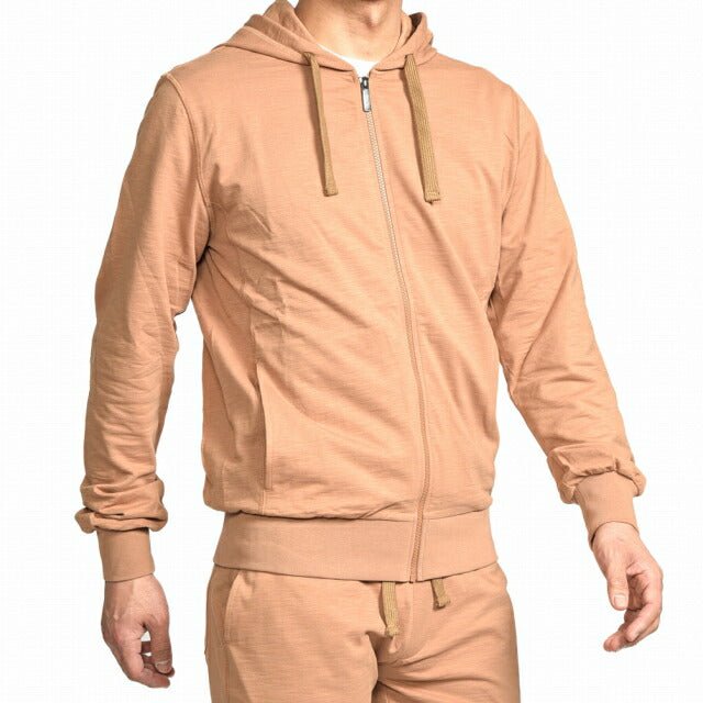 26SS COLMAR スウェットジップパーカー / COLMAR ORIGINALS ブラウン(CARAMEL) 46 | GUARDAROBA MILANO OFFICIAL STORE