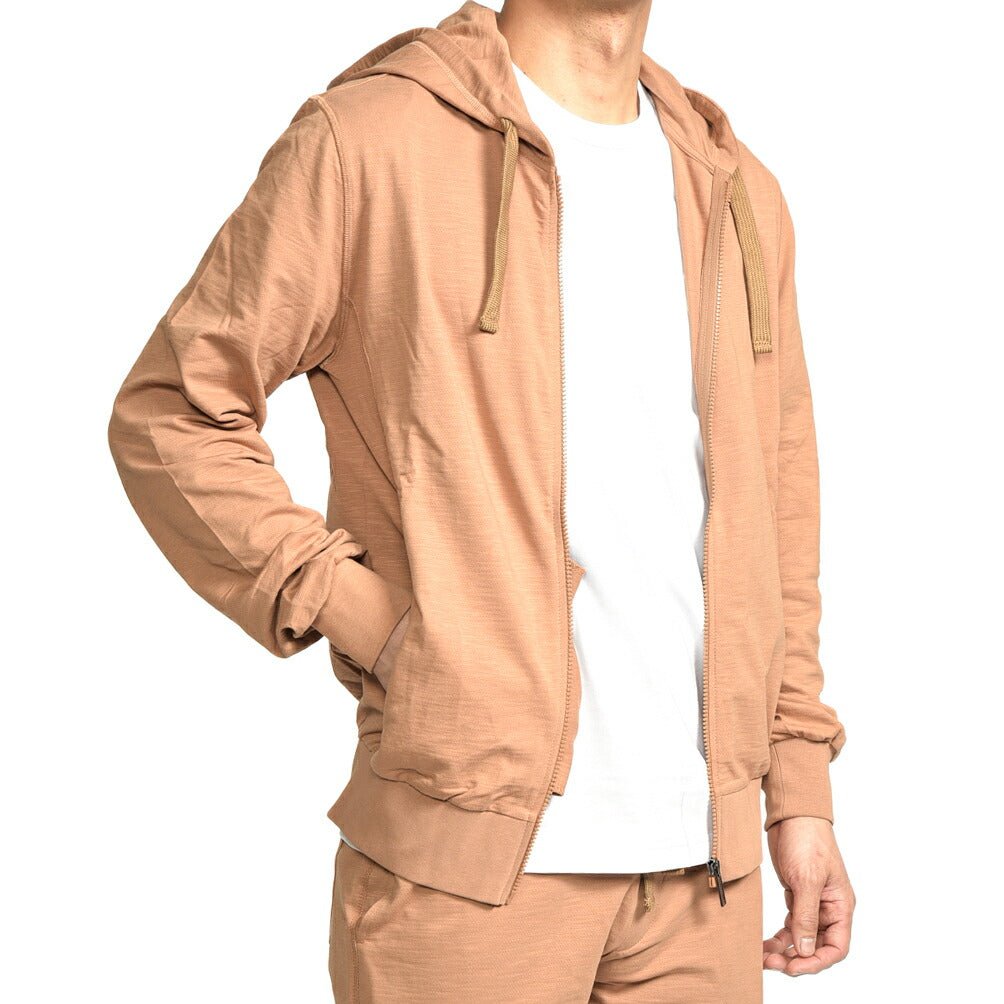 26SS COLMAR スウェットジップパーカー / COLMAR ORIGINALS ブラウン(CARAMEL) 46 | GUARDAROBA MILANO OFFICIAL STORE
