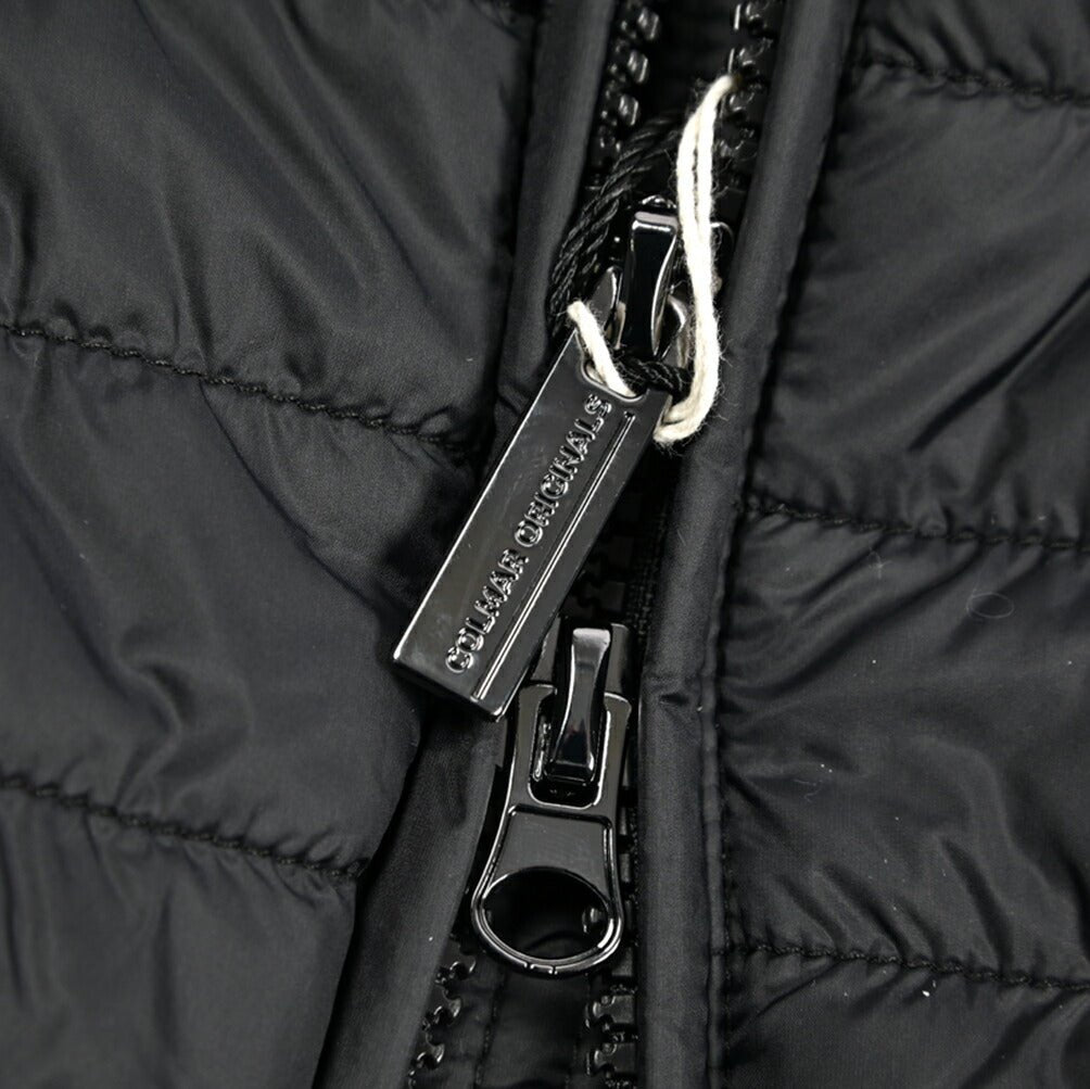 26SS COLMAR ORIGINALS ハイブリッド中綿ジャケット MA1 ブルゾン ライトアウター ナイロン コットン ブラック｜436694-46｜GUARDAROBA MILANO OFFICIAL STORE