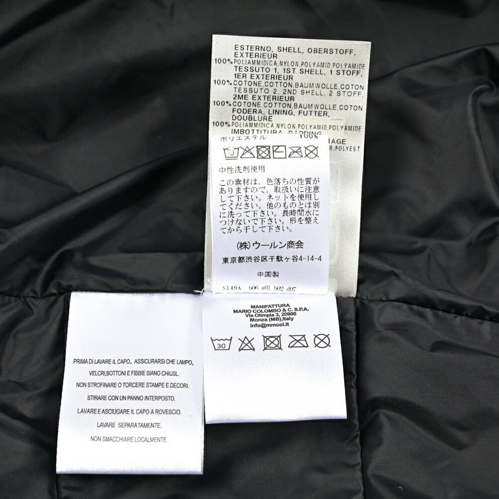 26SS COLMAR ORIGINALS ハイブリッド中綿ジャケット MA1 ブルゾン ライトアウター ナイロン コットン ブラック｜436694-46｜GUARDAROBA MILANO OFFICIAL STORE