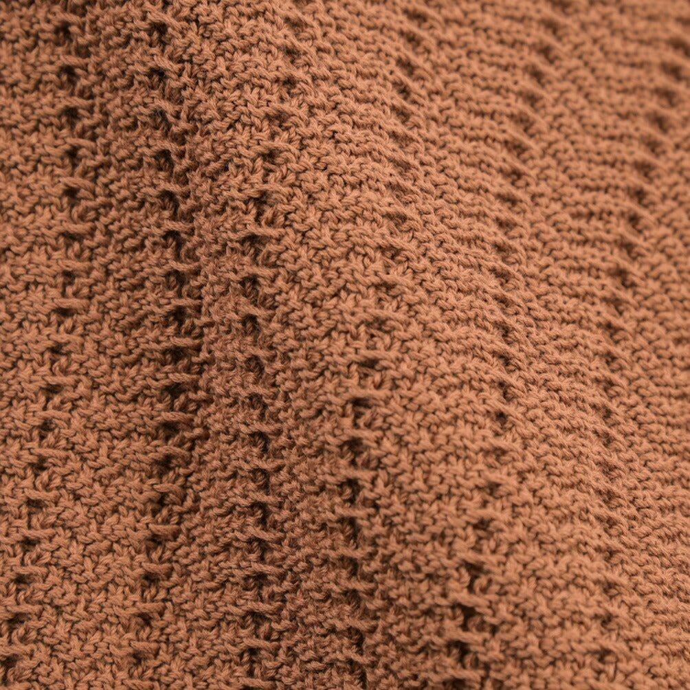 26SS GRAN SASSO コットン100% スキッパーカラーニットポロシャツ ブラウン 48 | GUARDAROBA MILANO OFFICIAL STORE