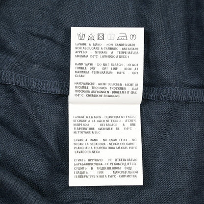 26SS GRAN SASSO リネン100% 半袖ニットスキッパーポロシャツ ダークネイビー 46 | GUARDAROBA MILANO OFFICIAL STORE