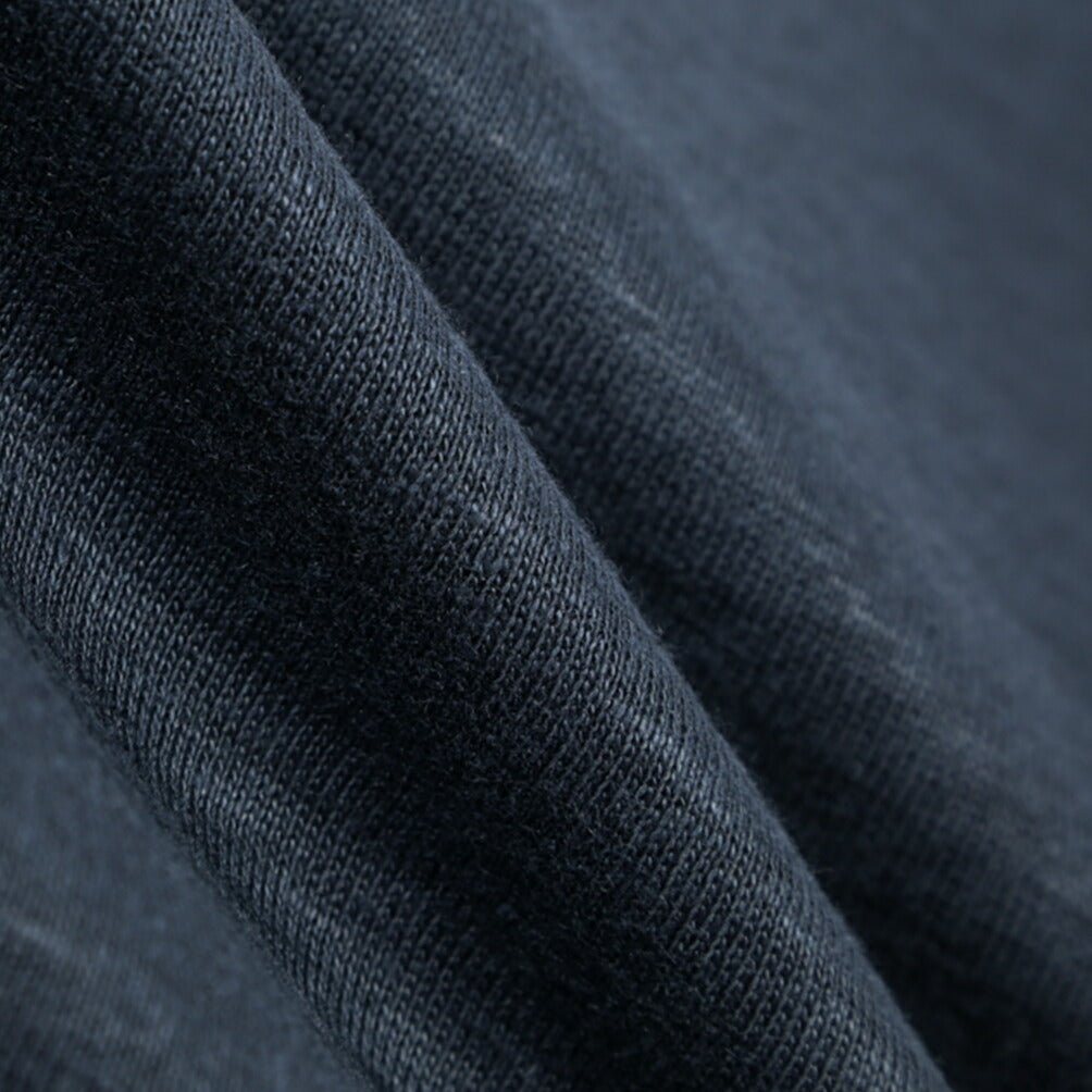 26SS GRAN SASSO リネン100% 半袖ニットスキッパーポロシャツ ダークネイビー 46 | GUARDAROBA MILANO OFFICIAL STORE