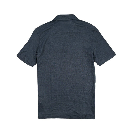 26SS GRAN SASSO リネン100% 半袖ニットスキッパーポロシャツ ダークネイビー 46 | GUARDAROBA MILANO OFFICIAL STORE