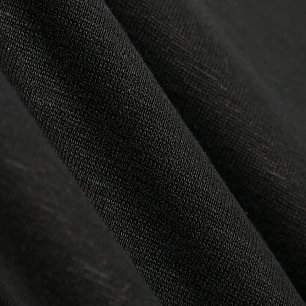 26SS GRAN SASSO リネン100% 半袖ニットスキッパーポロシャツ ブラック 46 | GUARDAROBA MILANO OFFICIAL STORE