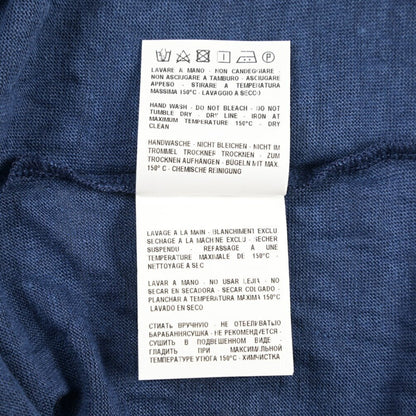 26SS GRAN SASSO リネン100% 半袖ニットスキッパーポロシャツ ネイビー 46 | GUARDAROBA MILANO OFFICIAL STORE