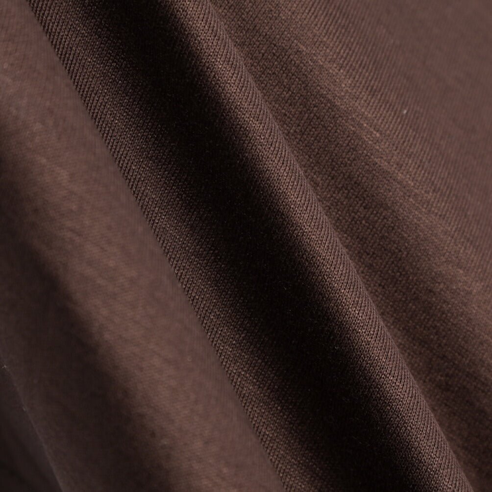 26SS GRAN SASSO マーセライズコットン100% クルーネック半袖Tシャツ / FILO SCOZIA ブラウン 48 | GUARDAROBA MILANO OFFICIAL STORE