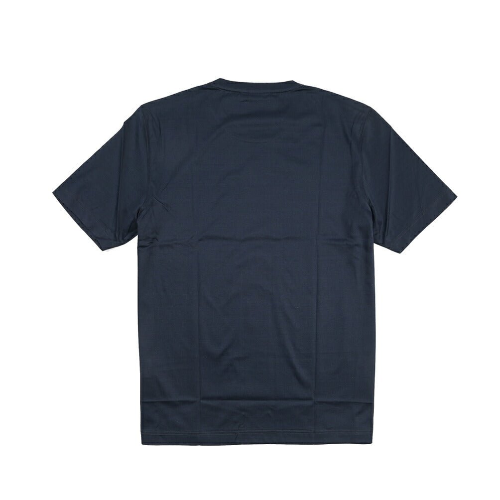 26SS GRAN SASSO マーセライズコットン100% クルーネック半袖Tシャツ / FILO SCOZIA ダークネイビー 46 | GUARDAROBA MILANO OFFICIAL STORE