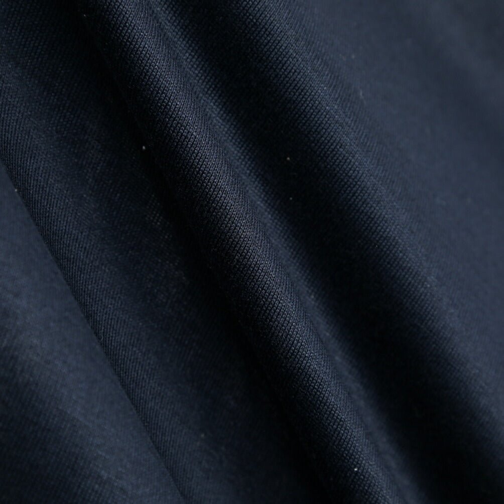 26SS GRAN SASSO マーセライズコットン100% クルーネック半袖Tシャツ / FILO SCOZIA ダークネイビー 46 | GUARDAROBA MILANO OFFICIAL STORE