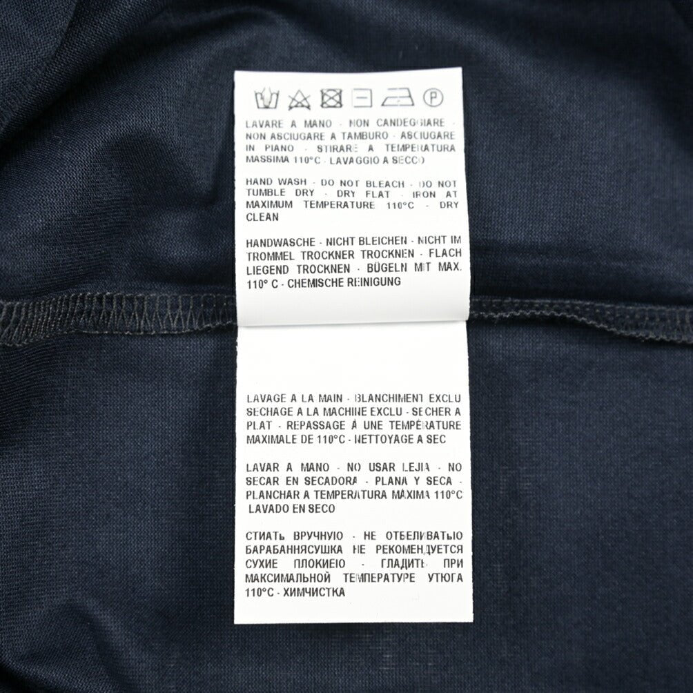 26SS GRAN SASSO マーセライズコットン100% クルーネック半袖Tシャツ / FILO SCOZIA ダークネイビー 46 | GUARDAROBA MILANO OFFICIAL STORE