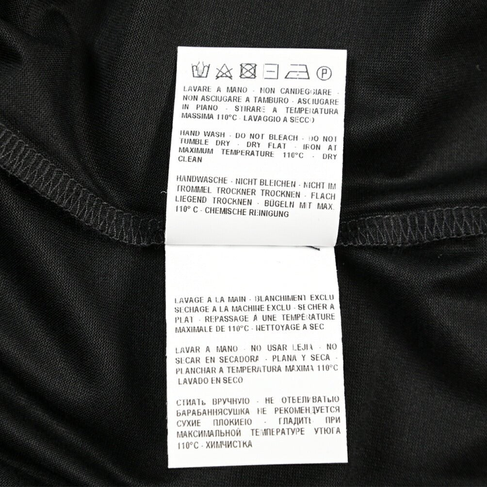 26SS GRAN SASSO マーセライズコットン100% クルーネック半袖Tシャツ / FILO SCOZIA ブラック 46 | GUARDAROBA MILANO OFFICIAL STORE