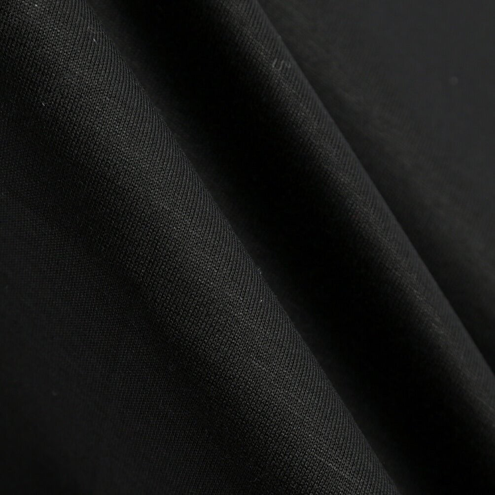 26SS GRAN SASSO マーセライズコットン100% クルーネック半袖Tシャツ / FILO SCOZIA ブラック 46 | GUARDAROBA MILANO OFFICIAL STORE