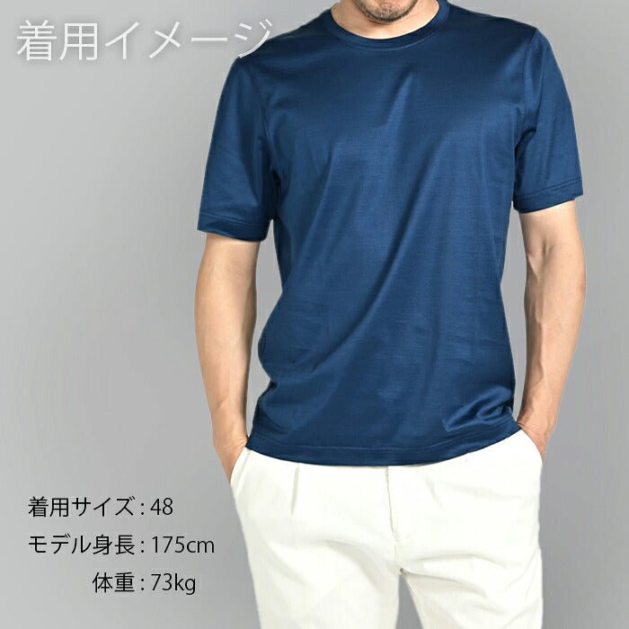 GRAN SASSO グランサッソ / マーセライズコットン100% クルーネック
