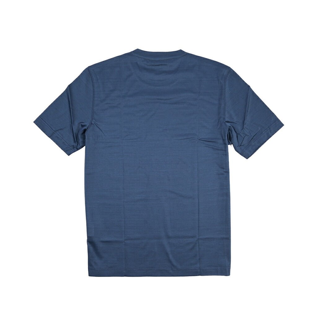 26SS GRAN SASSO マーセライズコットン100% クルーネック半袖Tシャツ / FILO SCOZIA ネイビー 46 | GUARDAROBA MILANO OFFICIAL STORE