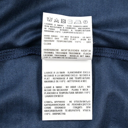 26SS GRAN SASSO マーセライズコットン100% クルーネック半袖Tシャツ / FILO SCOZIA ネイビー 46 | GUARDAROBA MILANO OFFICIAL STORE