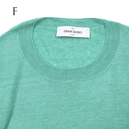 26SS GRAN SASSO リネン100% サマーニットTシャツ A.グレー 48 | GUARDAROBA MILANO OFFICIAL STORE