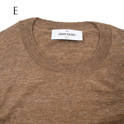 26SS GRAN SASSO リネン100% サマーニットTシャツ A.グレー 48 | GUARDAROBA MILANO OFFICIAL STORE