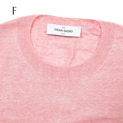 26SS GRAN SASSO リネン100% サマーニットTシャツ A.グレー 48 | GUARDAROBA MILANO OFFICIAL STORE