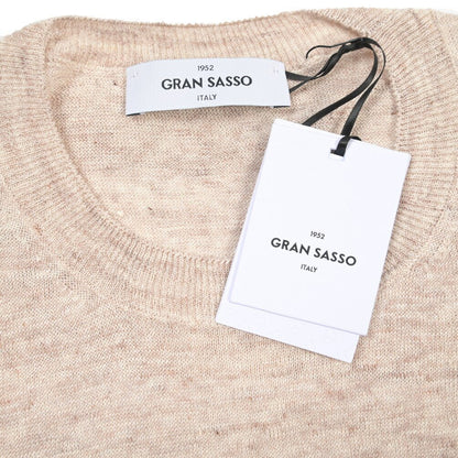 26SS GRAN SASSO リネン100% サマーニットTシャツ A.グレー 48 | GUARDAROBA MILANO OFFICIAL STORE