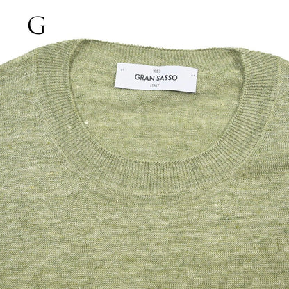 26SS GRAN SASSO リネン100% サマーニットTシャツ A.グレー 48 | GUARDAROBA MILANO OFFICIAL STORE