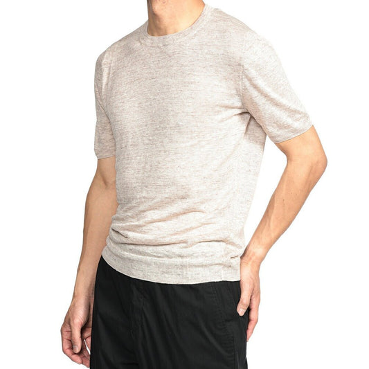 26SS GRAN SASSO リネン100% サマーニットTシャツ A.グレー 48 | GUARDAROBA MILANO OFFICIAL STORE