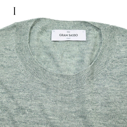 26SS GRAN SASSO リネン100% サマーニットTシャツ A.グレー 48 | GUARDAROBA MILANO OFFICIAL STORE