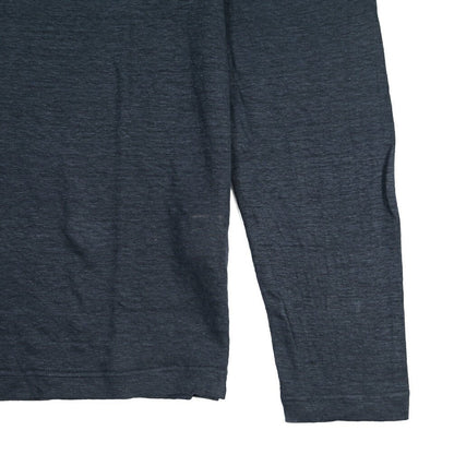 26SS GRAN SASSO リネン100% 長袖ニットTシャツ ネイビー 48 | GUARDAROBA MILANO OFFICIAL STORE